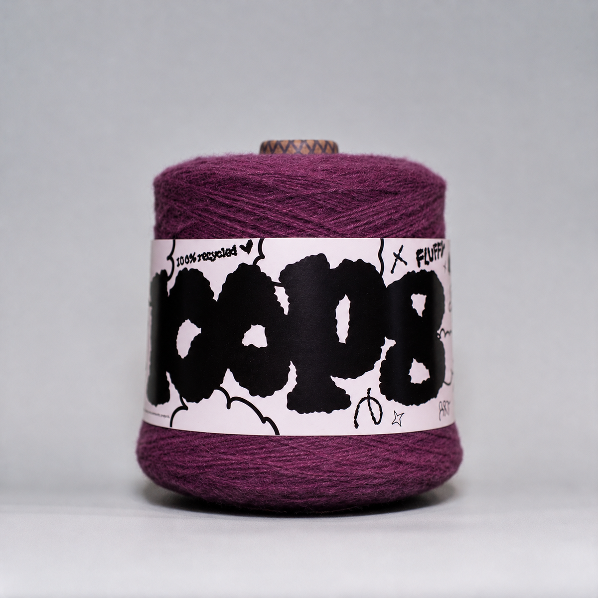 Loop 8 | 032 Bruised Plum | Recycled Super Bulky Tufting Yarn | 600g