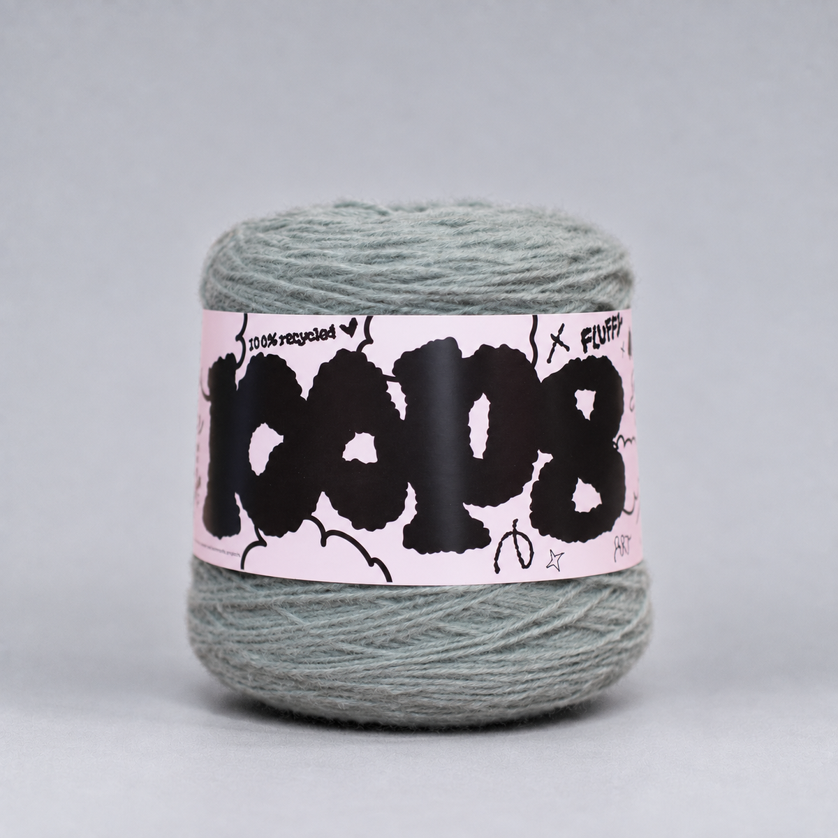 Loop 8 | 060 Grandpa Sage | Recycled Super Bulky Tufting Yarn | 600g
