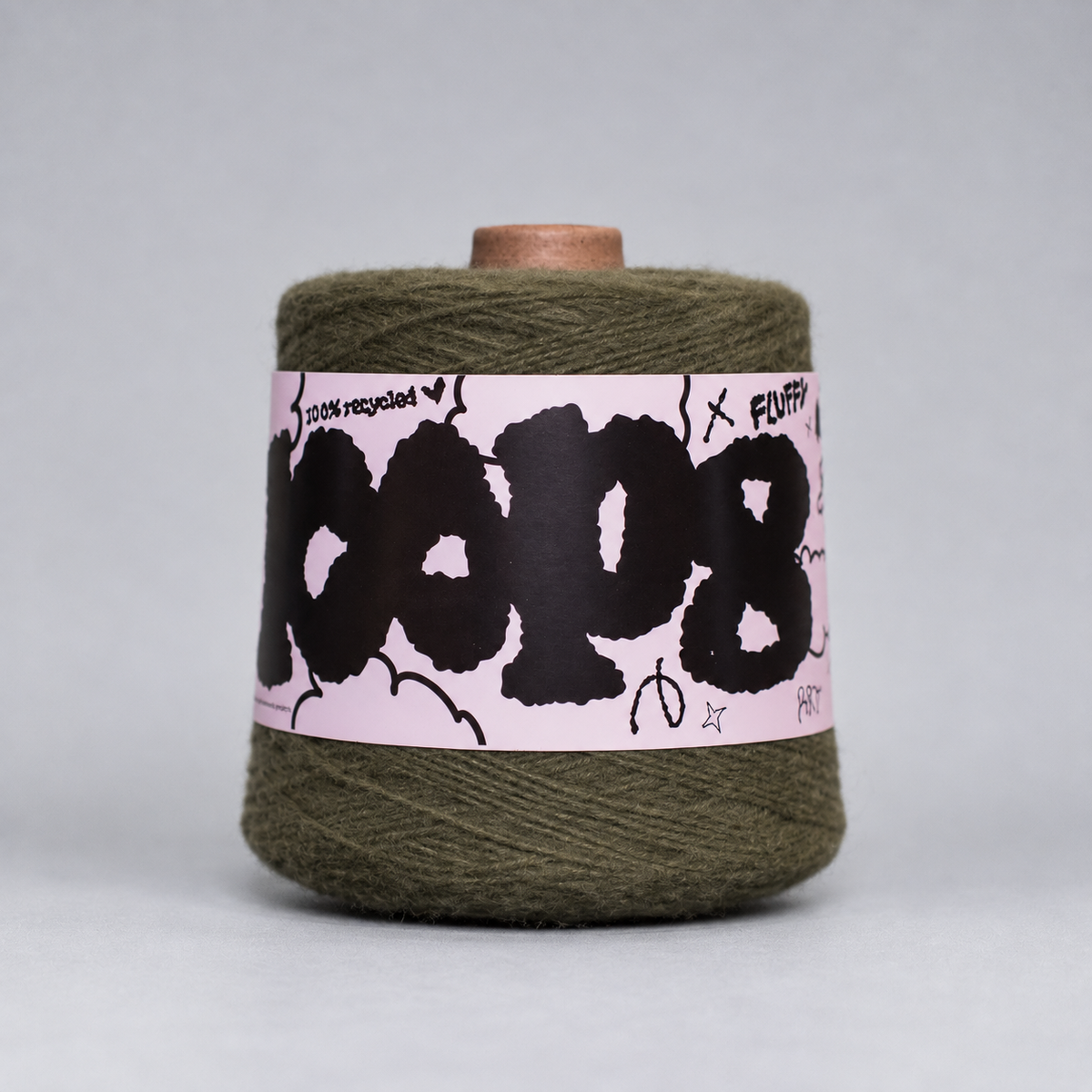 Loop 8 | 062 Mouldy Moss | Recycled Super Bulky Tufting Yarn | 600g