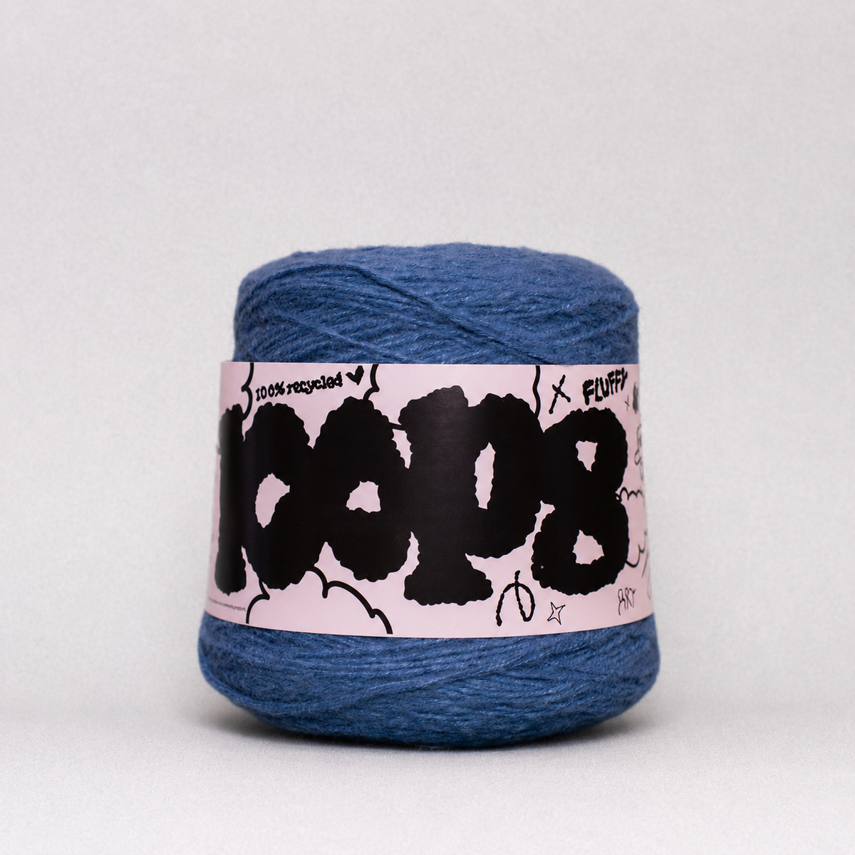 Loop 8 | 069 Washed Denim | Recycled Super Bulky Tufting Yarn | 600g