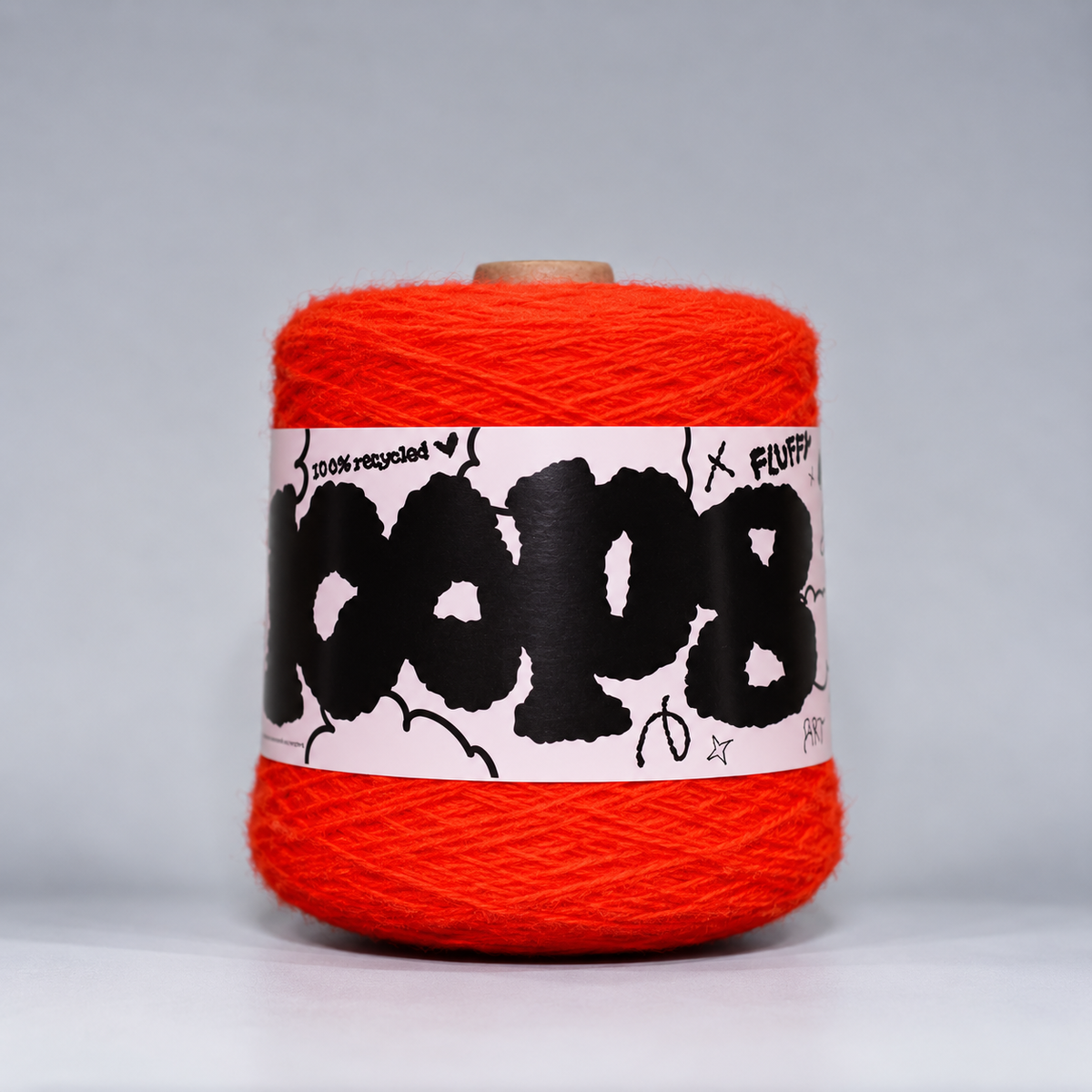Loop 8 | 111 Overground Orange | Recycled Super Bulky Tufting Yarn | 600g