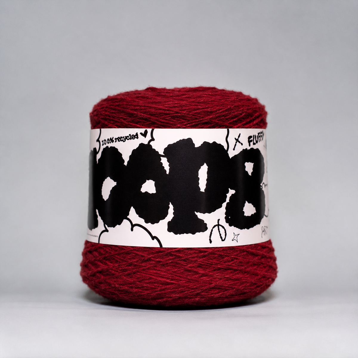 Loop 8 | 161 Bus Lane Red | Recycled Super Bulky Tufting Yarn | 600g