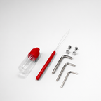 AK-V spare parts kit: oil bottle, yarn threader, Allen keys, screws and nuts — UK Tufting
