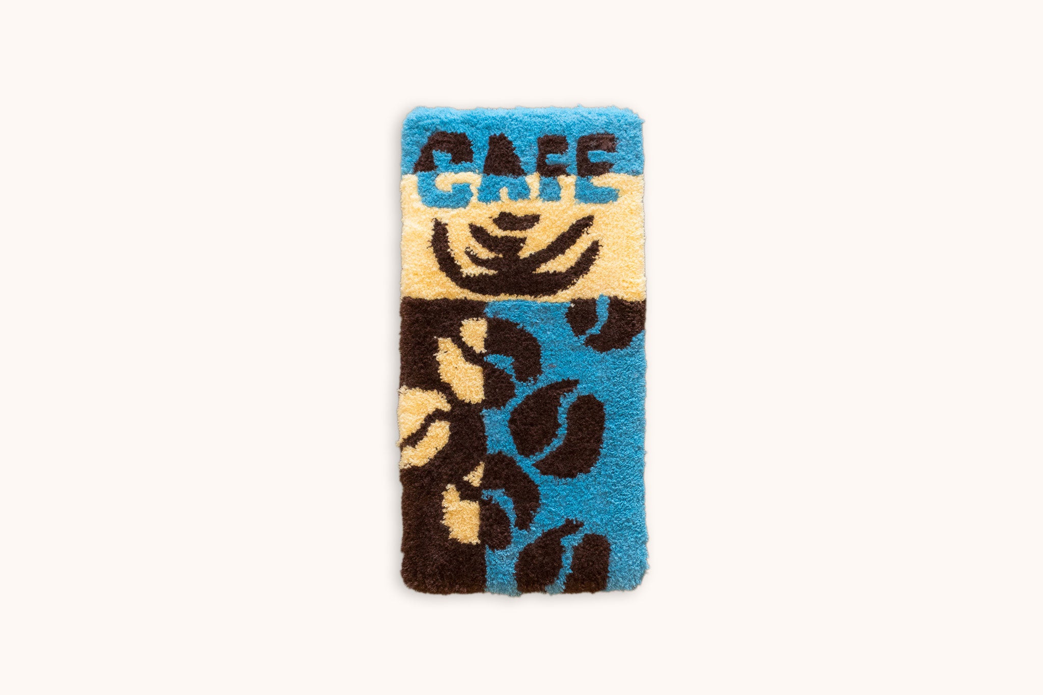 Retro Bite Hand-Tufted Rug | Handmade Pop Art Wall Hanging | One-of-a-Kind Textile Art