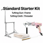 Standard Tufting Starter Kit | Gun, Frame & Fabric Bundle