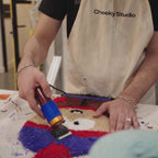 Rug Tufting Trimmer with Shearing Guide